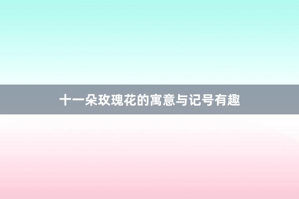 十一朵玫瑰花的寓意与记号有趣